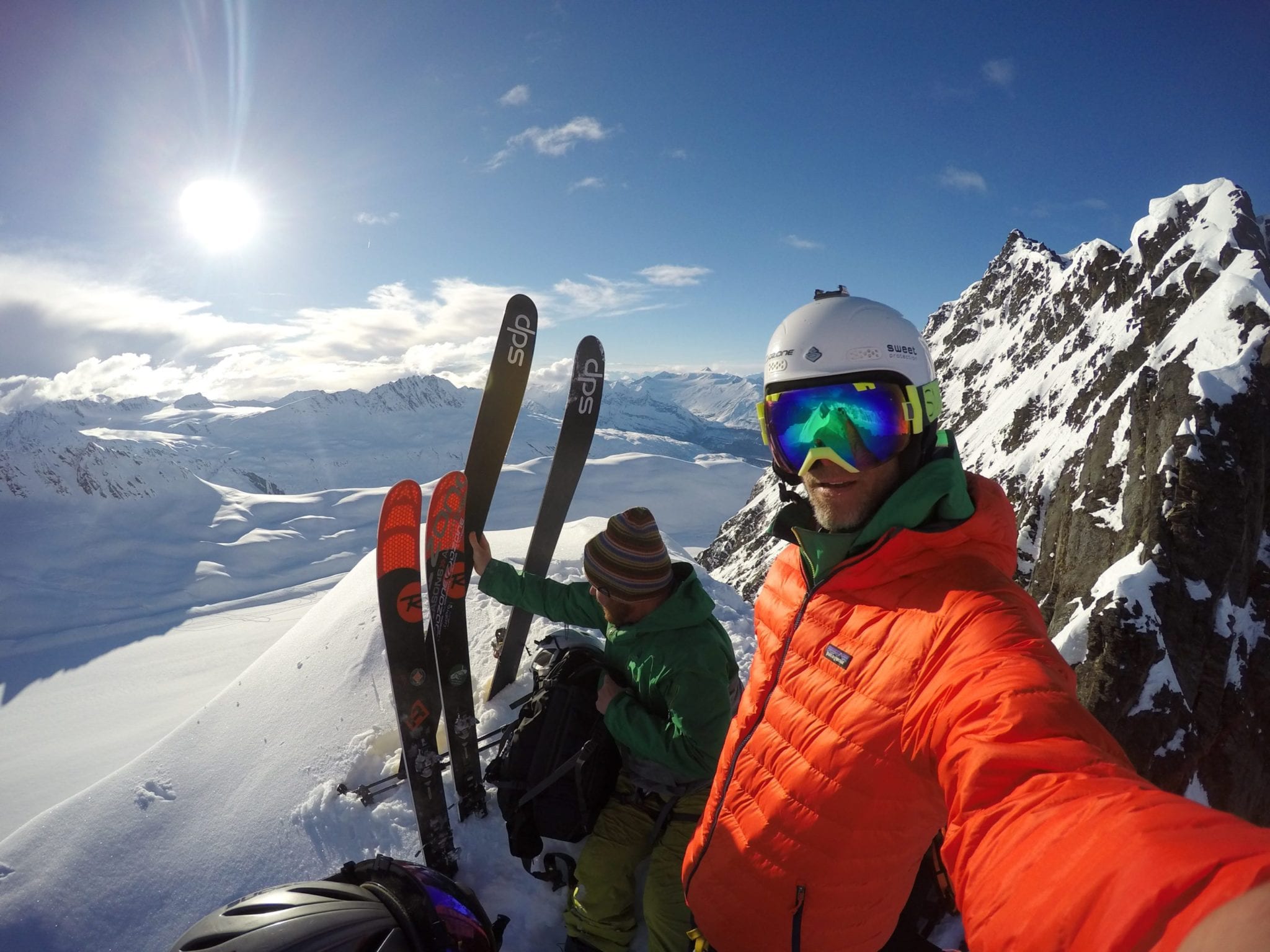 Will Taggart stoked on another incredible summit.