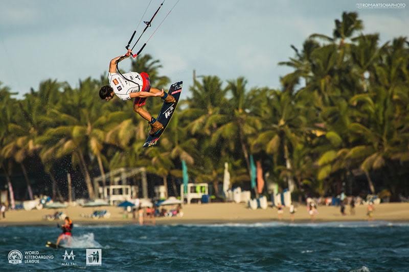Alex, negotiating tricky conditions in Cabarete where he made the final once more // Photo: Svetlana Romantsova / WKL