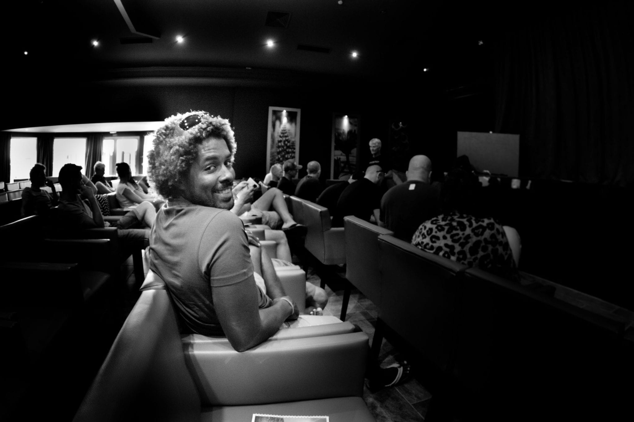 Mitu is all smiles in the midst of a product presentation at F-One’s importer meeting. // Photo Brendan Richards